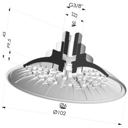 Ventosa plana Série 7R Ø 102 mm