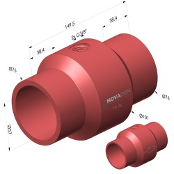 Transporte pneumático Venturi Série TP - Øint 57,2 mm