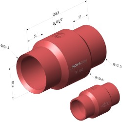 Transporte pneumático Venturi Série TP - Øint 82,6 mm
