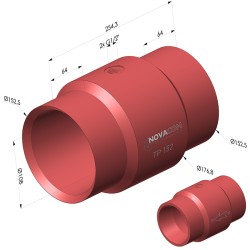 Sistema de transporte pneumático Venturi Série TP - Øint 108 mm