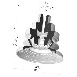 Ventosa 1.5 Fole Série 8R Ø 52MM