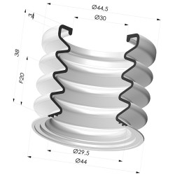 Ventouse 3.5 Soufflets Série 8 Ø 45MM
