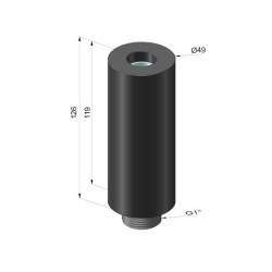 Silenciador de enchimento passante da série SIL - G1"