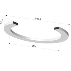 Anel de reforço - Diâmetro externo 45,5 mm