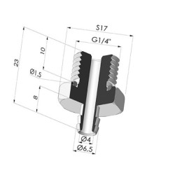 Inserto removível macho G1/4"
