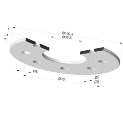 Disco para Insert 9TTG12A - Alumínio