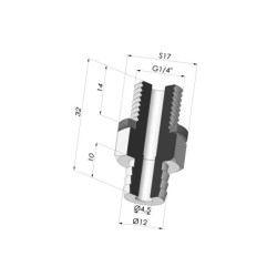 Inserto removível macho G1/4"