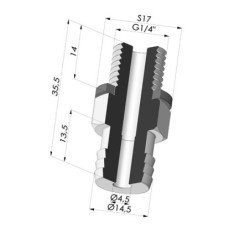 Inserto removível macho G1/4"