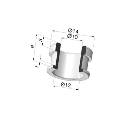 Rebite para Inserto 9G18A - Alumínio