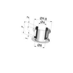 Rebite para Inserto 9M18A - Alumínio