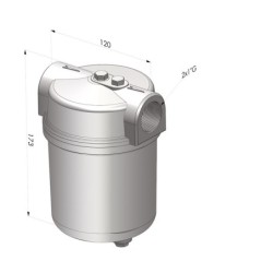 Filtre Vide Cuve Aluminium Série FV - F 44µm