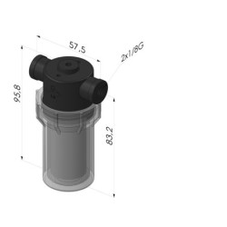 Filtre cuve plastique série FV PI - Filtration 5µm