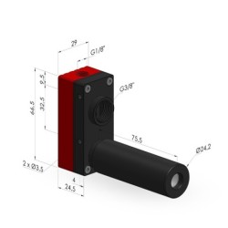 Venturi Multiestágio VME-1 3 ​​​​- 80% Vácuo