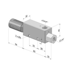 Venturi de Estágio Único Série VT - 57% de Vácuo