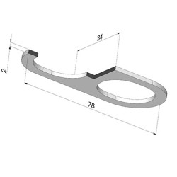 Reforço de fole com ventosa 4BO 78x34MM