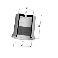 Membrana - Øext 45MM - Øint 34MM - H 44MM