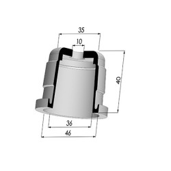Membrana - Øext 46MM - Øint 36MM - H 40MM