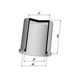 Membrana - Øext 46MM - Øint 39MM - H 48MM