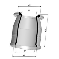 Membrana - Øext 46MM - Øint 39MM - H 49MM