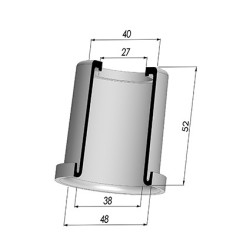 Membrana - Øext 48MM - Øint 38MM - H 52MM