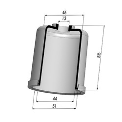 Membrana - Øext 51MM - Øint 44MM - H 58MM