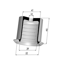 Membrana - Øext 52MM - Øint 39MM - H 45MM