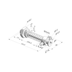 Conjunto de mola da série ERC AP - Z 29,5 mm - Alimentação radial