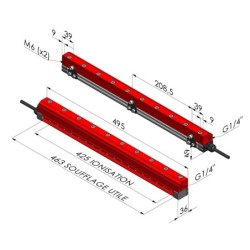Rideau d'air ionisant Série RA ION 425 - L 495MM