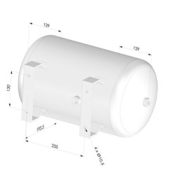 Réserve de vide série RDV - 24 litres - Inox