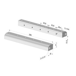 Rideau D'Air Simple Flux Série RA-2 ACI - L 280MM