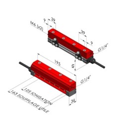 Rideau d'air ionisant Série RA ION 125 - L 195MM