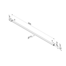 SF -- G -- Extensão de alumínio para zarabatana