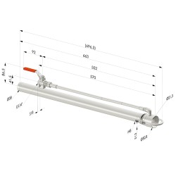 Tubo de sucção da série CANDAS - Aço inoxidável 316L