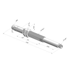 Ens. Ressort Série ER M18 - Z 50MM - Anti rotation - Raccord vide droit
