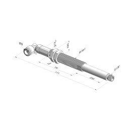 Ens. Ressort Série ER M18 - Z 50MM - Anti rotation - Raccord vide coudé