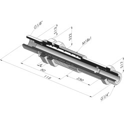 Ens. Ressort Série ER M14 - Z 30MM - Anti rotation