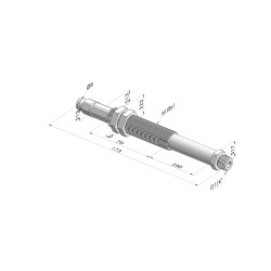 Ens. Ressort Série ER M14 - Z 50MM - Anti rotation - Raccord vide droit