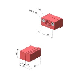 Bocal de jato plano de 90° Série BJP - G1/8"