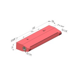 Bocal de jato plano da série BJP - 3/8G