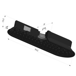 Ventosa oblonga Série 4OF 94x32mm