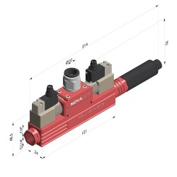 Venturi de estágio único VCR-2 EV CS Series - 85% de vácuo
