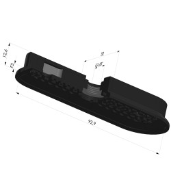 Ventosa oblonga Série 4RP 93x32mm