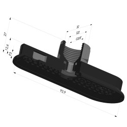 Ventosa oblonga Série 4RP 93x32mm