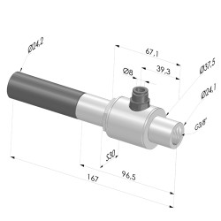 Venturi de Estágio Único Série VCR - 85% de Vácuo