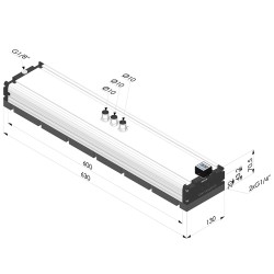 Câmara de vácuo com tira de espuma - Série CVM Edition - Vácuo de 75% - 130x600