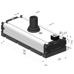 Câmara de vácuo com bocal e tira de espuma - 130x300 - Série CVM SV Edition