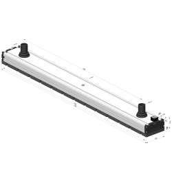 Câmara de vácuo com bocal e tira de espuma - 130x1200 - Série CVM SV Edition