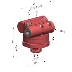 Buse de soufflage Rotative G3/8" Série BSR