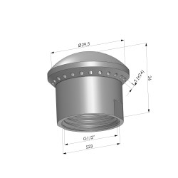 Buse de Soufflage Arrière Série BSA - Femelle G1/2"
