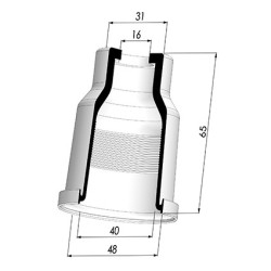 Membrane - Øext 48MM - Øint 40MM - H 65MM